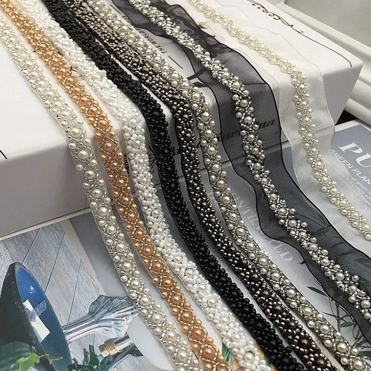 DIY Pearl Lace Trims